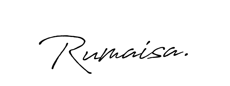 Rumaisa. stylish signature style. Best Handwritten Sign (Antro_Vectra_Bolder) for my name. Handwritten Signature Collection Ideas for my name Rumaisa.. Rumaisa. signature style 7 images and pictures png