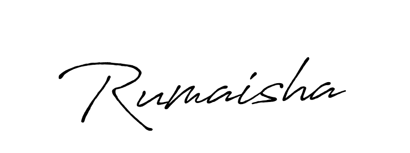 You should practise on your own different ways (Antro_Vectra_Bolder) to write your name (Rumaisha) in signature. don't let someone else do it for you. Rumaisha signature style 7 images and pictures png