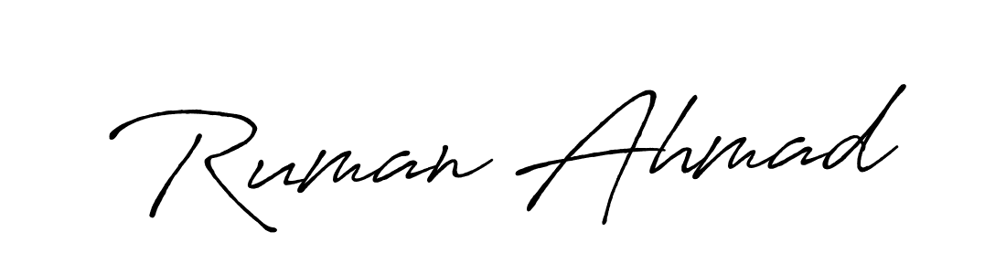 How to Draw Ruman Ahmad signature style? Antro_Vectra_Bolder is a latest design signature styles for name Ruman Ahmad. Ruman Ahmad signature style 7 images and pictures png