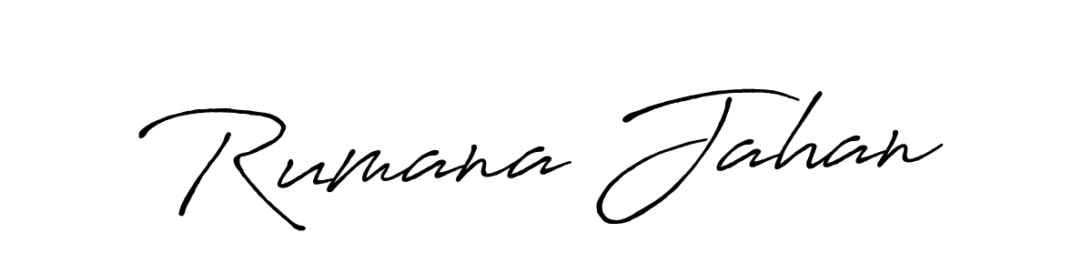 Antro_Vectra_Bolder is a professional signature style that is perfect for those who want to add a touch of class to their signature. It is also a great choice for those who want to make their signature more unique. Get Rumana Jahan name to fancy signature for free. Rumana Jahan signature style 7 images and pictures png