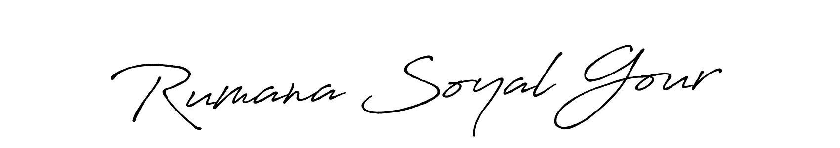 Check out images of Autograph of Rumana Soyal Gour name. Actor Rumana Soyal Gour Signature Style. Antro_Vectra_Bolder is a professional sign style online. Rumana Soyal Gour signature style 7 images and pictures png