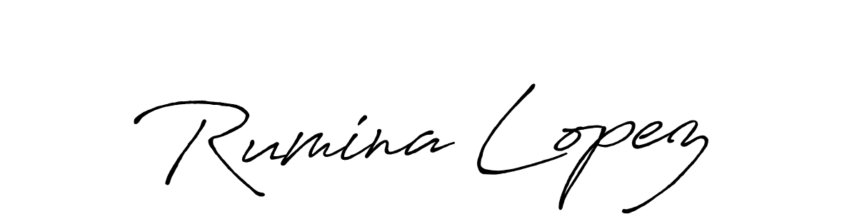 Once you've used our free online signature maker to create your best signature Antro_Vectra_Bolder style, it's time to enjoy all of the benefits that Rumina Lopez name signing documents. Rumina Lopez signature style 7 images and pictures png