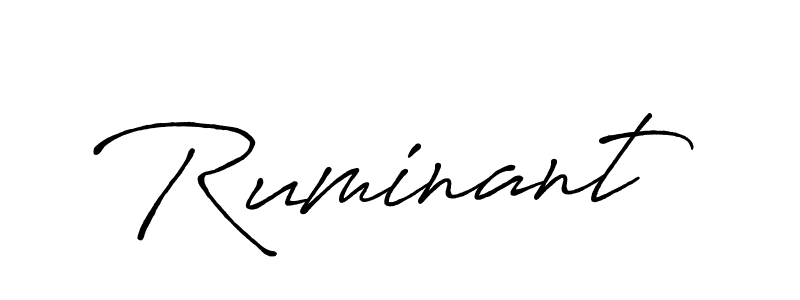 Create a beautiful signature design for name Ruminant. With this signature (Antro_Vectra_Bolder) fonts, you can make a handwritten signature for free. Ruminant signature style 7 images and pictures png