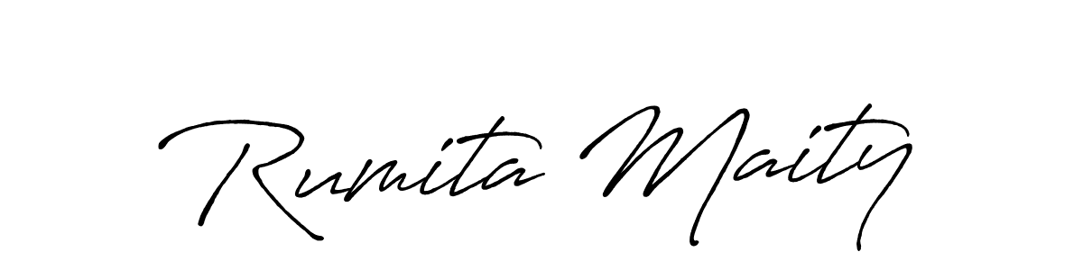Also we have Rumita Maity name is the best signature style. Create professional handwritten signature collection using Antro_Vectra_Bolder autograph style. Rumita Maity signature style 7 images and pictures png