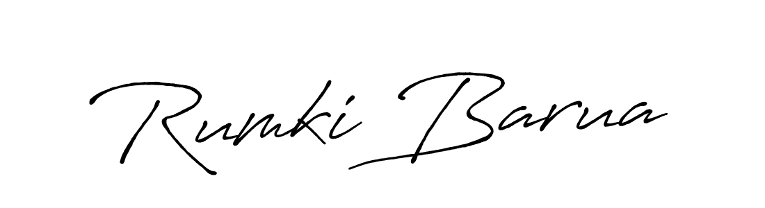 Make a beautiful signature design for name Rumki Barua. With this signature (Antro_Vectra_Bolder) style, you can create a handwritten signature for free. Rumki Barua signature style 7 images and pictures png