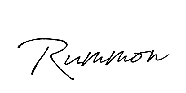How to make Rummon signature? Antro_Vectra_Bolder is a professional autograph style. Create handwritten signature for Rummon name. Rummon signature style 7 images and pictures png