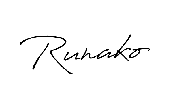 Similarly Antro_Vectra_Bolder is the best handwritten signature design. Signature creator online .You can use it as an online autograph creator for name Runako. Runako signature style 7 images and pictures png