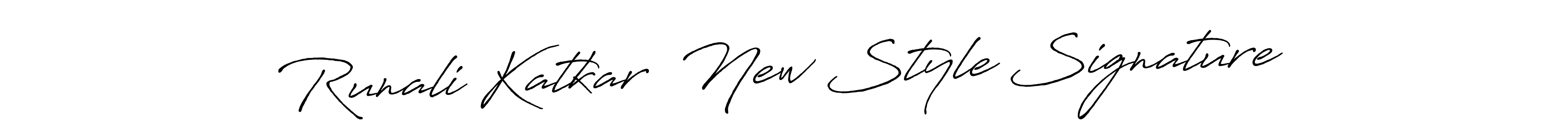 You can use this online signature creator to create a handwritten signature for the name Runali Katkar  New Style Signature. This is the best online autograph maker. Runali Katkar  New Style Signature signature style 7 images and pictures png