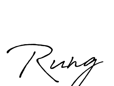 if you are searching for the best signature style for your name Rung. so please give up your signature search. here we have designed multiple signature styles  using Antro_Vectra_Bolder. Rung signature style 7 images and pictures png