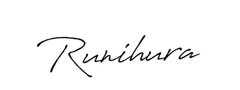 You should practise on your own different ways (Antro_Vectra_Bolder) to write your name (Runihura) in signature. don't let someone else do it for you. Runihura signature style 7 images and pictures png