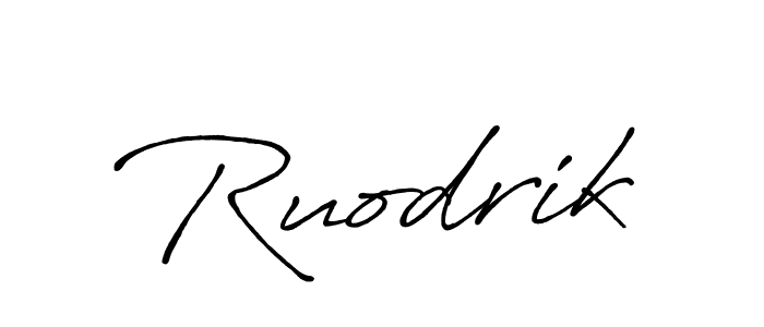 Antro_Vectra_Bolder is a professional signature style that is perfect for those who want to add a touch of class to their signature. It is also a great choice for those who want to make their signature more unique. Get Ruodrik name to fancy signature for free. Ruodrik signature style 7 images and pictures png