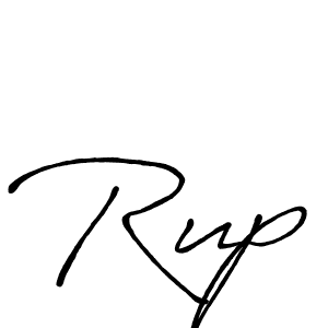 How to make Rup signature? Antro_Vectra_Bolder is a professional autograph style. Create handwritten signature for Rup name. Rup signature style 7 images and pictures png