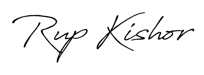 Master the art of signing with Rup Kishor written in fluent Antro_Vectra_Bolder script. A great template to practice and refine your handwriting. Rup Kishor signature style 7 images and pictures png