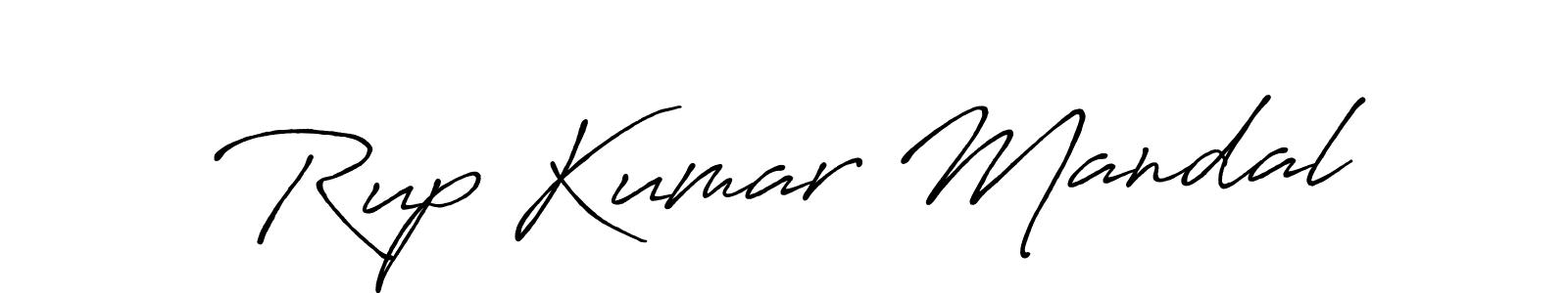 Make a beautiful signature design for name Rup Kumar Mandal. With this signature (Antro_Vectra_Bolder) style, you can create a handwritten signature for free. Rup Kumar Mandal signature style 7 images and pictures png
