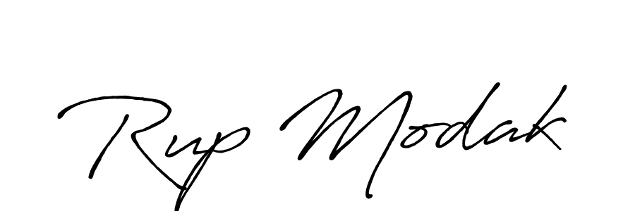 Also we have Rup Modak name is the best signature style. Create professional handwritten signature collection using Antro_Vectra_Bolder autograph style. Rup Modak signature style 7 images and pictures png