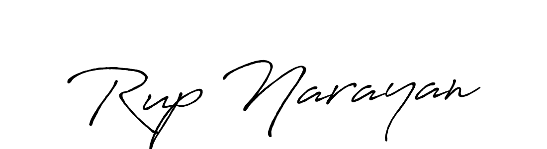 Make a beautiful signature design for name Rup Narayan. With this signature (Antro_Vectra_Bolder) style, you can create a handwritten signature for free. Rup Narayan signature style 7 images and pictures png