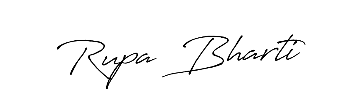 See photos of Rupa  Bharti official signature by Spectra . Check more albums & portfolios. Read reviews & check more about Antro_Vectra_Bolder font. Rupa  Bharti signature style 7 images and pictures png