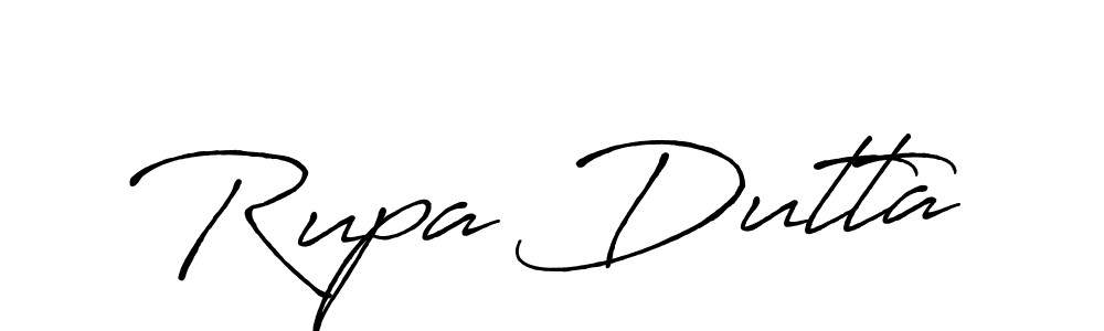 Make a beautiful signature design for name Rupa Dutta. With this signature (Antro_Vectra_Bolder) style, you can create a handwritten signature for free. Rupa Dutta signature style 7 images and pictures png