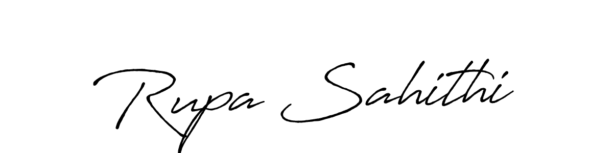 Also You can easily find your signature by using the search form. We will create Rupa Sahithi name handwritten signature images for you free of cost using Antro_Vectra_Bolder sign style. Rupa Sahithi signature style 7 images and pictures png
