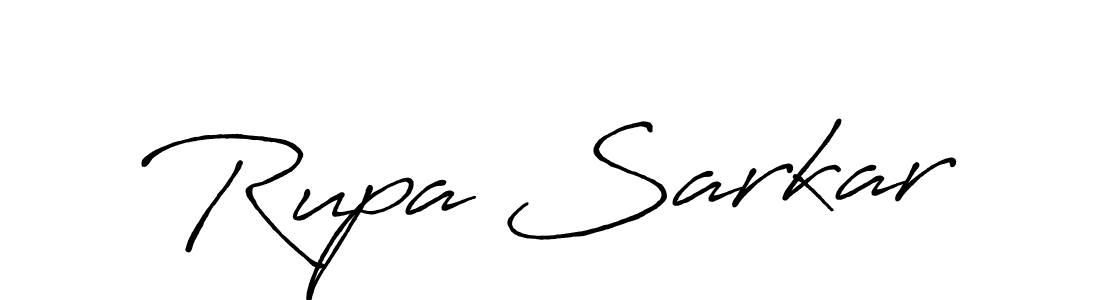 The best way (Antro_Vectra_Bolder) to make a short signature is to pick only two or three words in your name. The name Rupa Sarkar include a total of six letters. For converting this name. Rupa Sarkar signature style 7 images and pictures png