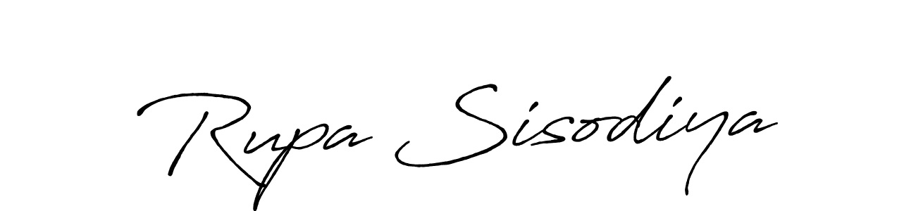 Design your own signature with our free online signature maker. With this signature software, you can create a handwritten (Antro_Vectra_Bolder) signature for name Rupa Sisodiya. Rupa Sisodiya signature style 7 images and pictures png