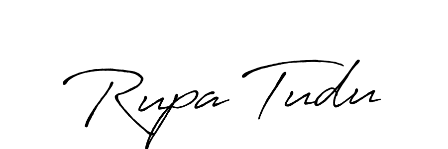 Once you've used our free online signature maker to create your best signature Antro_Vectra_Bolder style, it's time to enjoy all of the benefits that Rupa Tudu name signing documents. Rupa Tudu signature style 7 images and pictures png