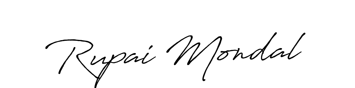 Use a signature maker to create a handwritten signature online. With this signature software, you can design (Antro_Vectra_Bolder) your own signature for name Rupai Mondal. Rupai Mondal signature style 7 images and pictures png