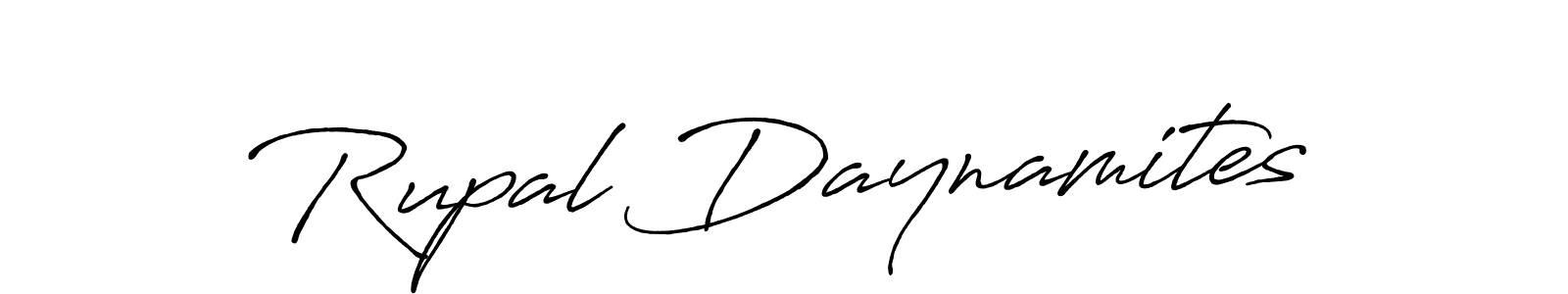 Use a signature maker to create a handwritten signature online. With this signature software, you can design (Antro_Vectra_Bolder) your own signature for name Rupal Daynamites. Rupal Daynamites signature style 7 images and pictures png