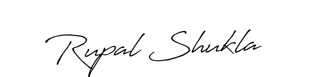 Design your own signature with our free online signature maker. With this signature software, you can create a handwritten (Antro_Vectra_Bolder) signature for name Rupal Shukla. Rupal Shukla signature style 7 images and pictures png
