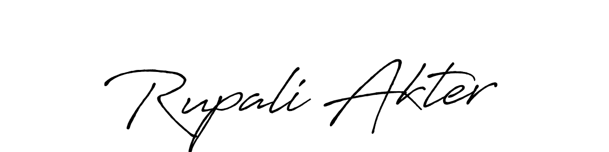 Make a beautiful signature design for name Rupali Akter. Use this online signature maker to create a handwritten signature for free. Rupali Akter signature style 7 images and pictures png