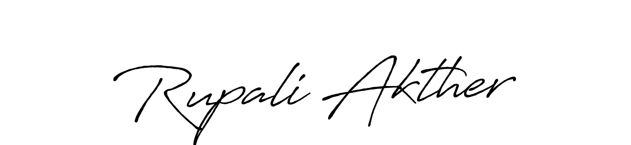 Antro_Vectra_Bolder is a professional signature style that is perfect for those who want to add a touch of class to their signature. It is also a great choice for those who want to make their signature more unique. Get Rupali Akther name to fancy signature for free. Rupali Akther signature style 7 images and pictures png
