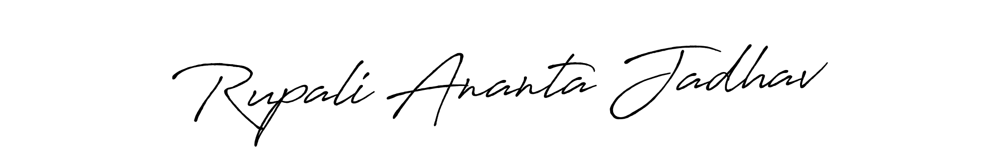 How to make Rupali Ananta Jadhav signature? Antro_Vectra_Bolder is a professional autograph style. Create handwritten signature for Rupali Ananta Jadhav name. Rupali Ananta Jadhav signature style 7 images and pictures png