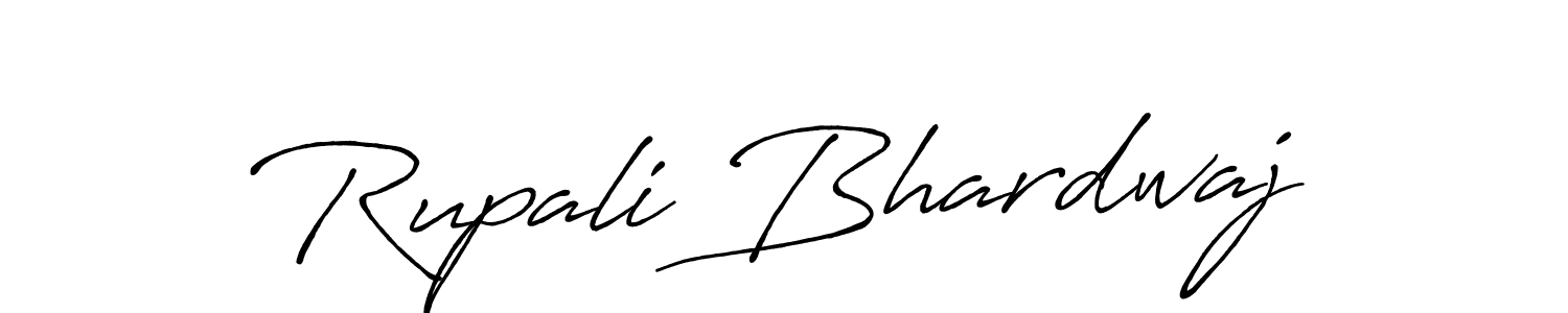 Design your own signature with our free online signature maker. With this signature software, you can create a handwritten (Antro_Vectra_Bolder) signature for name Rupali Bhardwaj. Rupali Bhardwaj signature style 7 images and pictures png