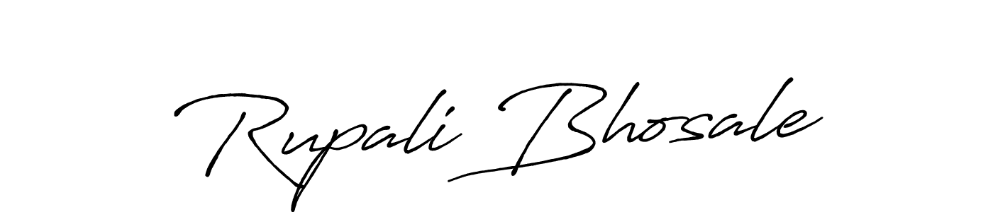 Design your own signature with our free online signature maker. With this signature software, you can create a handwritten (Antro_Vectra_Bolder) signature for name Rupali Bhosale. Rupali Bhosale signature style 7 images and pictures png