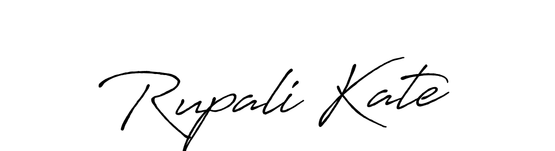 Create a beautiful signature design for name Rupali Kate. With this signature (Antro_Vectra_Bolder) fonts, you can make a handwritten signature for free. Rupali Kate signature style 7 images and pictures png