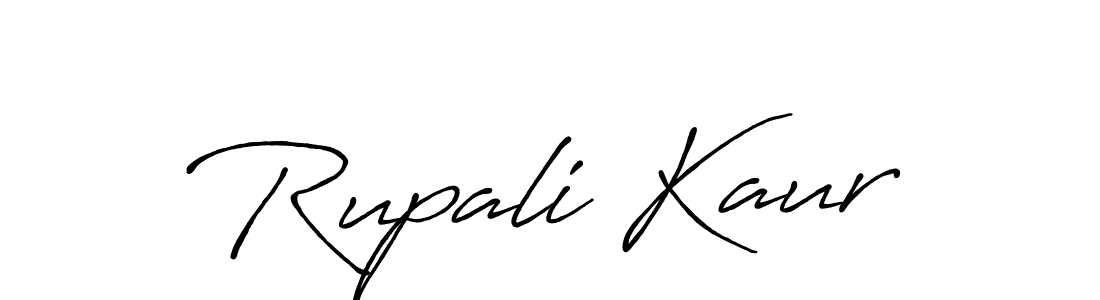 Design your own signature with our free online signature maker. With this signature software, you can create a handwritten (Antro_Vectra_Bolder) signature for name Rupali Kaur. Rupali Kaur signature style 7 images and pictures png
