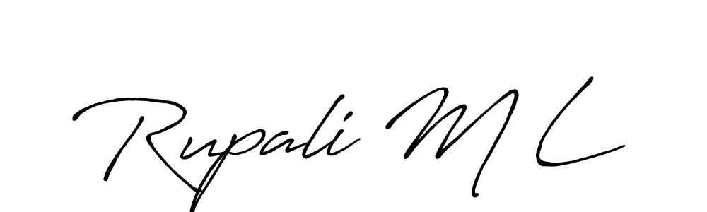 Once you've used our free online signature maker to create your best signature Antro_Vectra_Bolder style, it's time to enjoy all of the benefits that Rupali M L name signing documents. Rupali M L signature style 7 images and pictures png