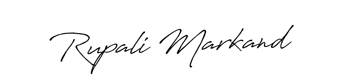 Use a signature maker to create a handwritten signature online. With this signature software, you can design (Antro_Vectra_Bolder) your own signature for name Rupali Markand. Rupali Markand signature style 7 images and pictures png