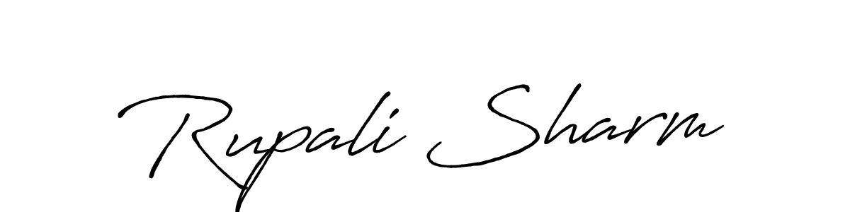 It looks lik you need a new signature style for name Rupali Sharm. Design unique handwritten (Antro_Vectra_Bolder) signature with our free signature maker in just a few clicks. Rupali Sharm signature style 7 images and pictures png
