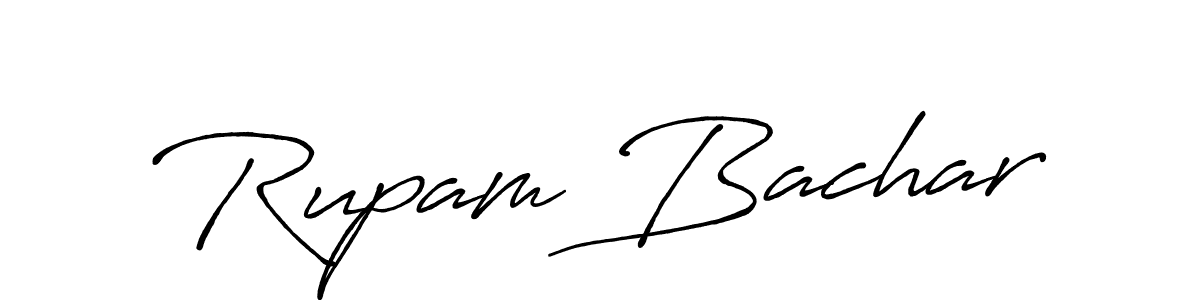 How to Draw Rupam Bachar signature style? Antro_Vectra_Bolder is a latest design signature styles for name Rupam Bachar. Rupam Bachar signature style 7 images and pictures png
