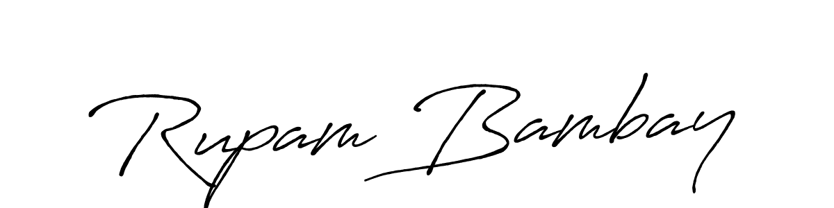 You can use this online signature creator to create a handwritten signature for the name Rupam Bambay. This is the best online autograph maker. Rupam Bambay signature style 7 images and pictures png