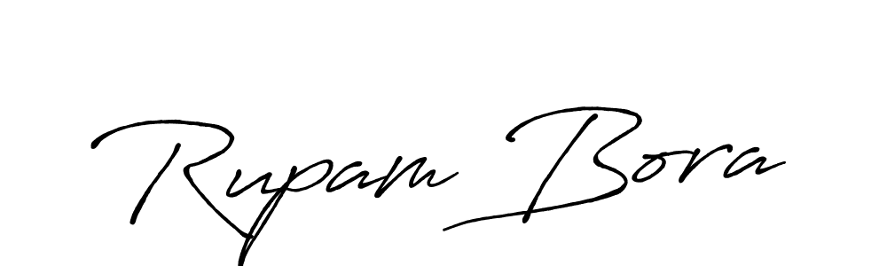 Design your own signature with our free online signature maker. With this signature software, you can create a handwritten (Antro_Vectra_Bolder) signature for name Rupam Bora. Rupam Bora signature style 7 images and pictures png