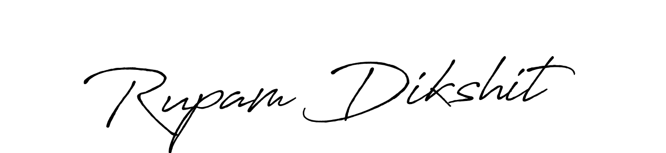 Make a short Rupam Dikshit signature style. Manage your documents anywhere anytime using Antro_Vectra_Bolder. Create and add eSignatures, submit forms, share and send files easily. Rupam Dikshit signature style 7 images and pictures png