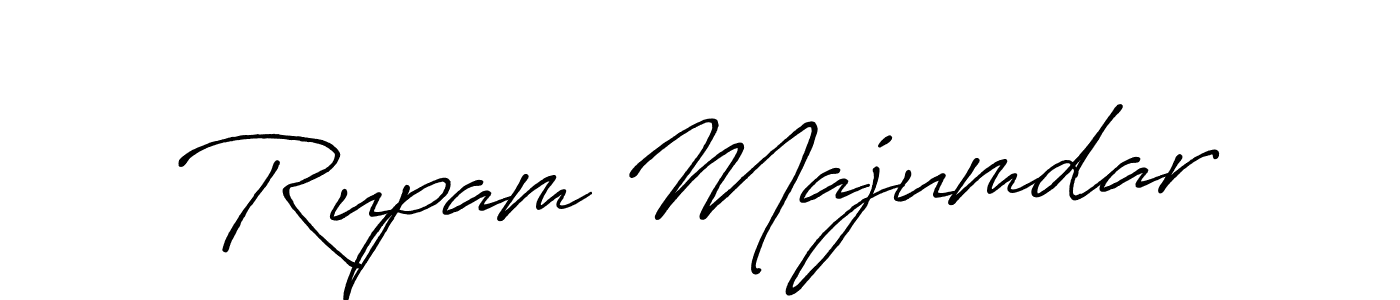 Design your own signature with our free online signature maker. With this signature software, you can create a handwritten (Antro_Vectra_Bolder) signature for name Rupam Majumdar. Rupam Majumdar signature style 7 images and pictures png