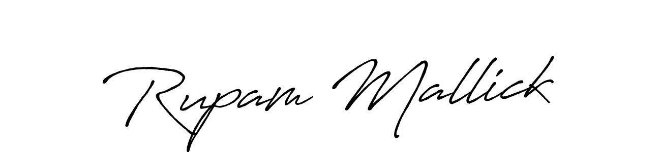 Make a short Rupam Mallick signature style. Manage your documents anywhere anytime using Antro_Vectra_Bolder. Create and add eSignatures, submit forms, share and send files easily. Rupam Mallick signature style 7 images and pictures png