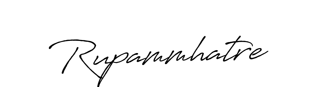 Create a beautiful signature design for name Rupammhatre. With this signature (Antro_Vectra_Bolder) fonts, you can make a handwritten signature for free. Rupammhatre signature style 7 images and pictures png