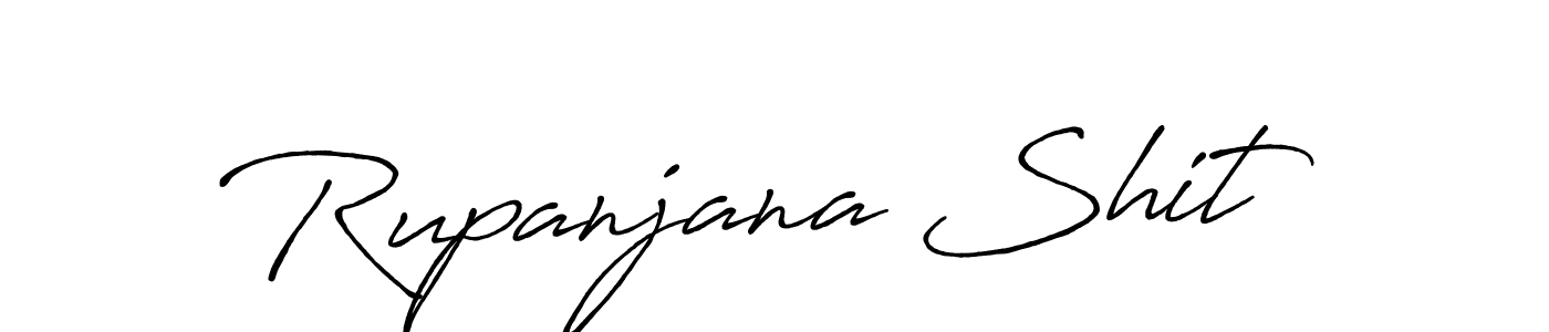 How to make Rupanjana Shit name signature. Use Antro_Vectra_Bolder style for creating short signs online. This is the latest handwritten sign. Rupanjana Shit signature style 7 images and pictures png