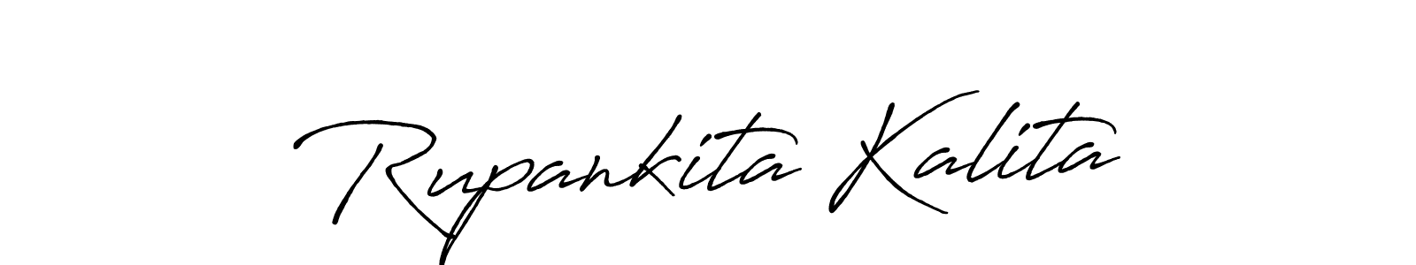 It looks lik you need a new signature style for name Rupankita Kalita. Design unique handwritten (Antro_Vectra_Bolder) signature with our free signature maker in just a few clicks. Rupankita Kalita signature style 7 images and pictures png