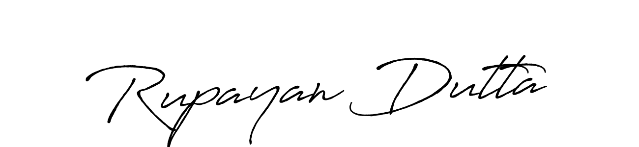 Design your own signature with our free online signature maker. With this signature software, you can create a handwritten (Antro_Vectra_Bolder) signature for name Rupayan Dutta. Rupayan Dutta signature style 7 images and pictures png