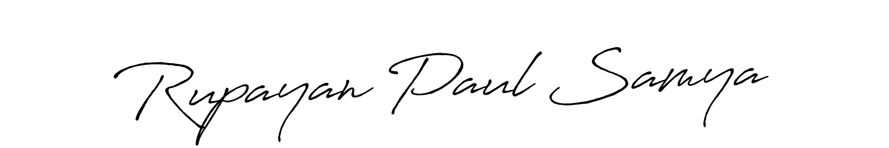 Rupayan Paul Samya stylish signature style. Best Handwritten Sign (Antro_Vectra_Bolder) for my name. Handwritten Signature Collection Ideas for my name Rupayan Paul Samya. Rupayan Paul Samya signature style 7 images and pictures png